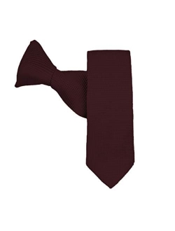 Boys' Woven Subtle Mini Squares 14-inch Clip-On Neck Tie