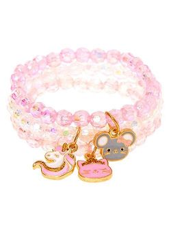 Claire's Club Little Girl Beaded Stretch Bracelets - 3 Pack