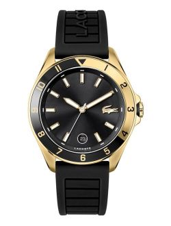 Men's Tiebreaker Black Silicone Strap Watch 43mm