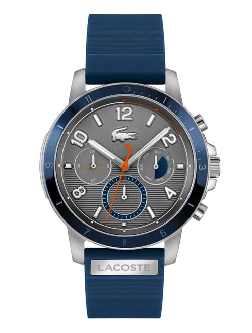 Lacoste Men's Topspin Blue Silicone Strap Watch 43mm