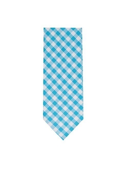 Boys' Prep Gingham Checkered Pattern Neck Tie