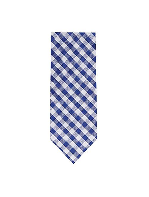 Jacob Alexander Boys' Prep Gingham Checkered Pattern Neck Tie