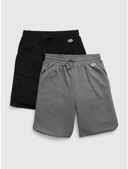 GapFit Kids Recycled Mesh Pull-On Shorts (2-Pack)