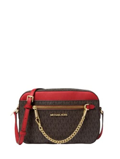 Michael Kors Women's Jet Set Item LARGE EAST WEST CHAIN Crossbody