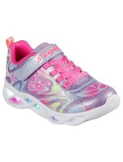 Little Girls Twisty Bright's Dazzle Flash Casual Light-Up Sneakers from Finish Line