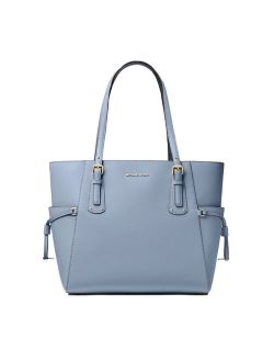 Voyager Small Crossgrain Leather Tote
