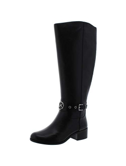 Women's Heather Closed Toe Knee High wide calves Fashion Boots