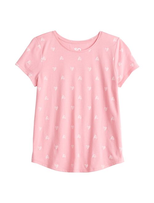 Girls 6-20 SO Printed Tee in Regular & Plus