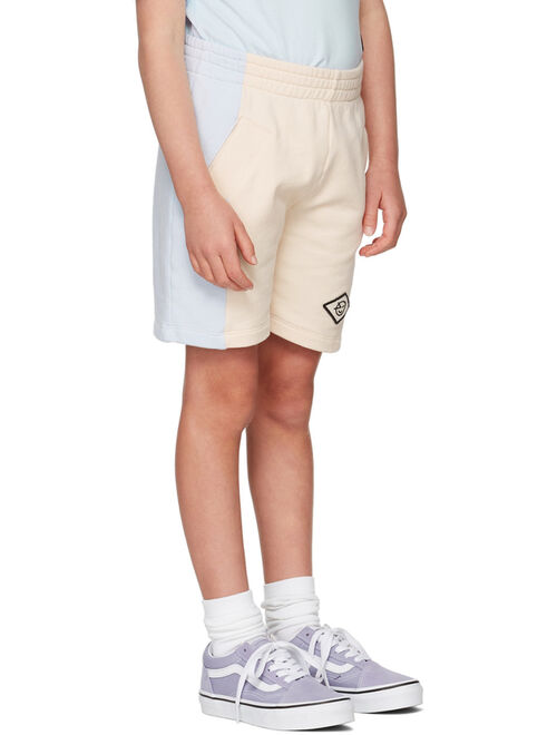 Wynken Kids Blue & Beige Panel Shorts