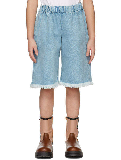 M’A Kids Kids Blue Denim Classic Shorts