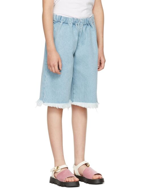 M’A Kids Kids Blue Denim Classic Shorts