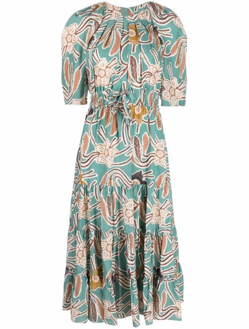 Ulla Johnson Zeenat floral-print midi dress