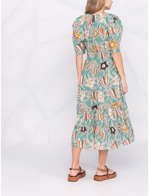 Ulla Johnson Zeenat floral-print midi dress