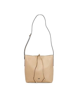 Junie Large Pebbled Leather Messenger