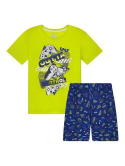 Sleep On It Big Boys Jersey T-shirt and Shorts Pajama Set, 2 Piece