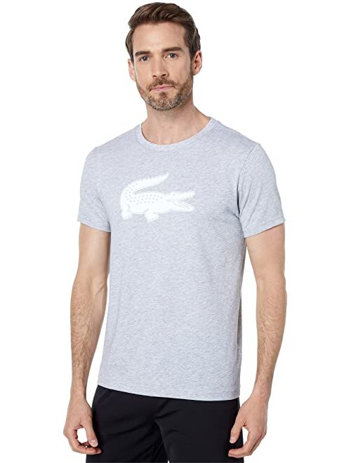 Lacoste Short Sleeve Solid Color Crocodile Logo Tee