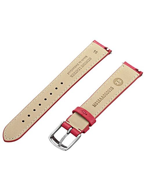 MICHELE MS16AA060695 16mm Leather Calfskin Pink Watch Strap