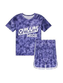 Sleep On It Big Boys T-shirt and Shorts Pajama Set, 2 Piece