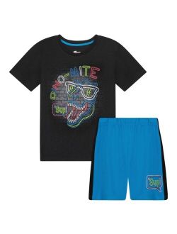 Sleep On It Big Boys Jersey T-shirt and Pants Pajama Set, 2 Piece