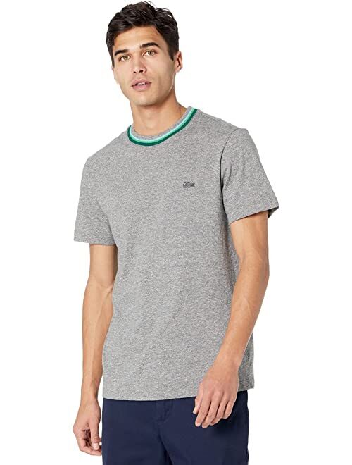 Lacoste Short Sleeve Semi Fancy Multicolor Collar