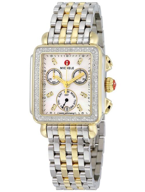 Michele Deco Day Diamond Ladies 33mm Watch MWW06P000108