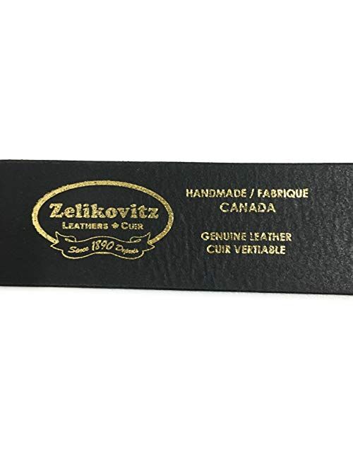 Zelikovitz New Mens Handmade Genuine Solid Buffalo Leather Western Belt 1-1/2"