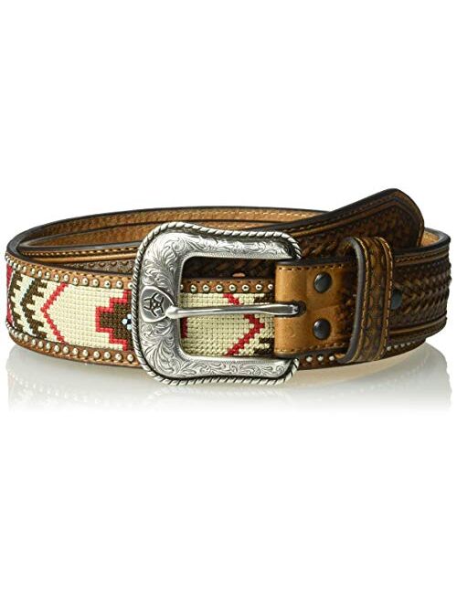 ARIAT Men's Arrow Billet Ribbon Western Center Belt