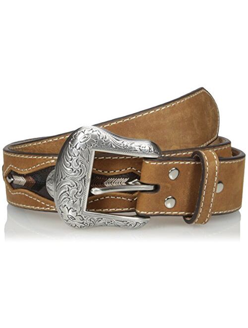 Nocona Belt Co. Nocona Men's Buffalo Concho Inlay Western Belt