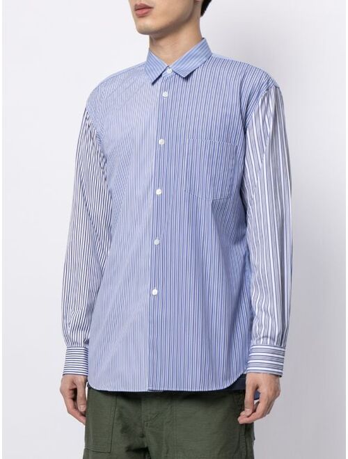 Comme Des Garçons Shirt mix striped shirt