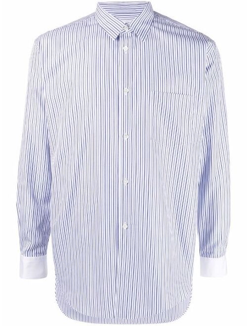 Comme Des Garçons Shirt striped cotton shirt