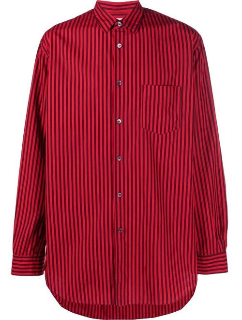 Comme Des Garçons Shirt striped long-sleeve shirt