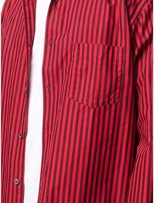 Comme Des Garçons Shirt striped long-sleeve shirt