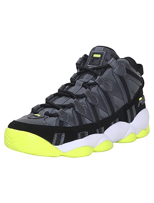 Fila Men's Stackhouse-Spaghetti Basketball Sneakers Dark Shadow/Safety Yellow