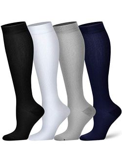 Biqu Compression Socks for Women and Men - Best Athletic,Circulation & Recovery
