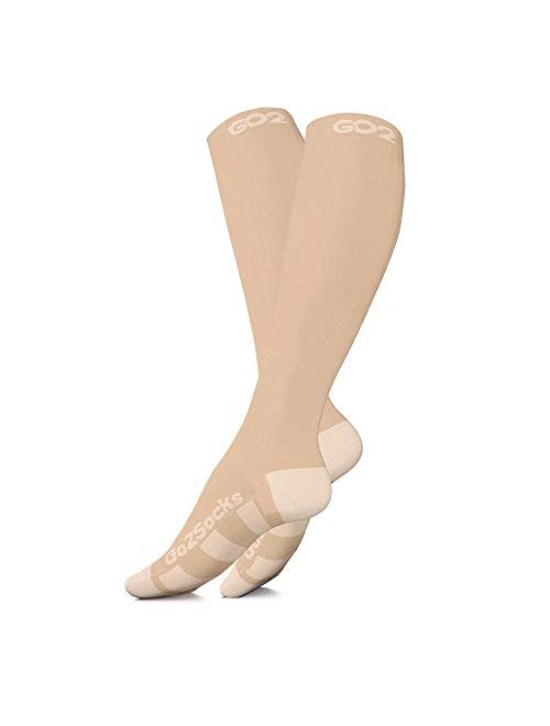 Go2Socks Compression Socks for Men Women Nurses Runners 20-30mmHg Medical Stocking Athletic