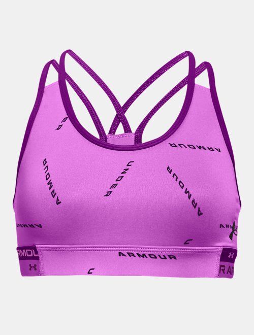 Under Armour Girls' HeatGear® Armour Printed Sports Bra