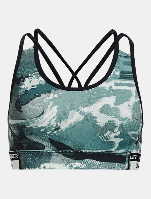 Under Armour Girls' HeatGear® Armour Printed Sports Bra