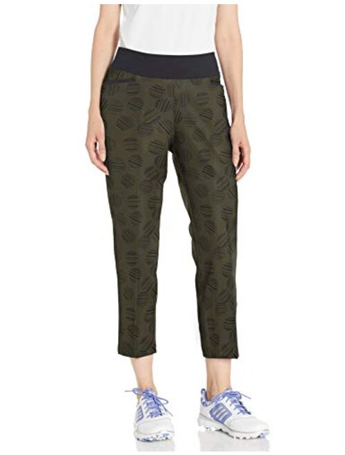 adidas Women's Printed Pull-on Golf Ankle Pant