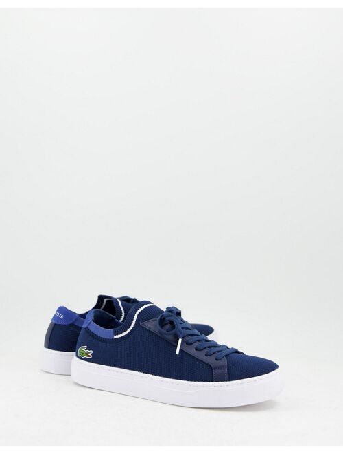 Lacoste la piquee sneakers in navy blue