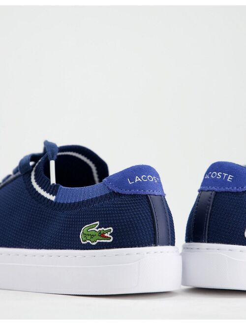 Lacoste la piquee sneakers in navy blue