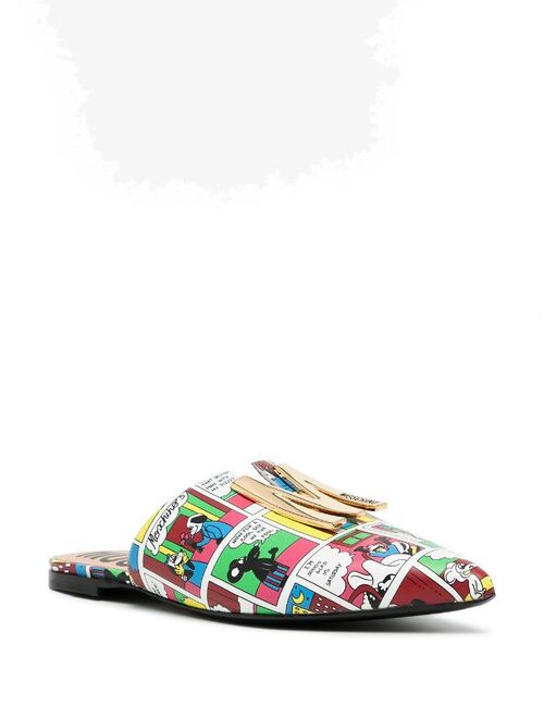 Moschino comics-print flat slippers