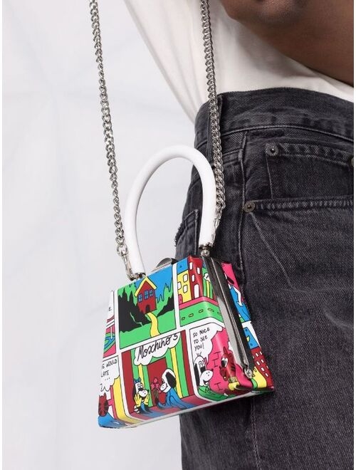 Moschino mini comic strip-print structured tote bag