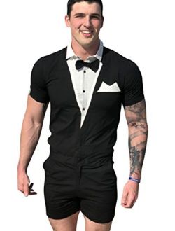 Zesties Male Tuxedo Romper - Original Rompers for Groomsmen