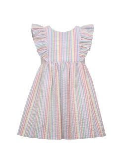 Girls 4-6x Bonnie Jean Seersucker Pinafore Dress