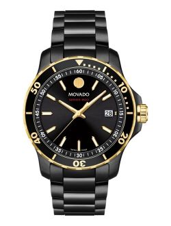 Series 800 Men's Swiss Black PVD Stainless Steel Bracelet Watch 40mm