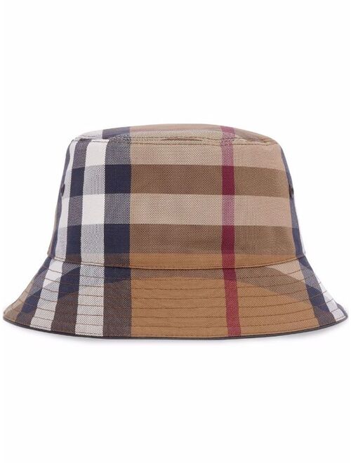 Burberry check print bucket hat