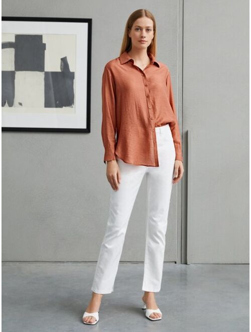 MOTF Premium Viscose Longline Blouse