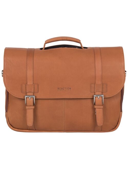 Kenneth Cole Reaction Colombian Leather Flapover 15.6” Laptop Bag