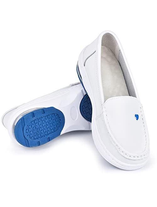 Sasuwa Nurse Shoes for Women Comfortable Work Shoes Non Slip White Nursing Shoes