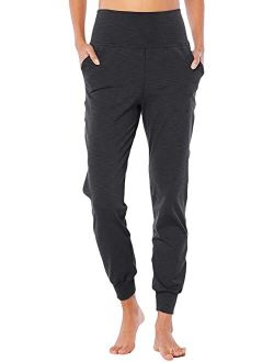 Heather Rib Midi Joggers